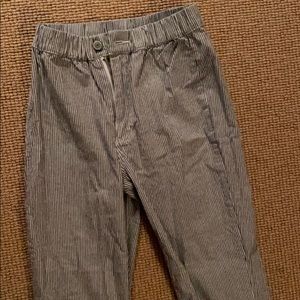 Striped cotton pants